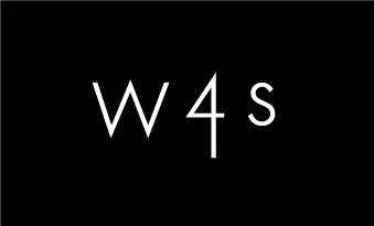 W4S 横組みロゴのシール