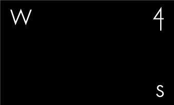 W4S の文字を配置したシール