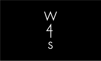 W4S 縦組みロゴのシール